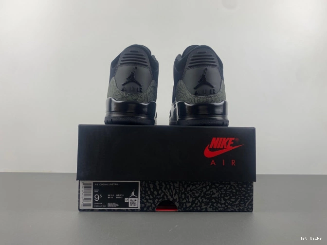 Air Black Jordan Cat CK9246-168 Retro 3 0708